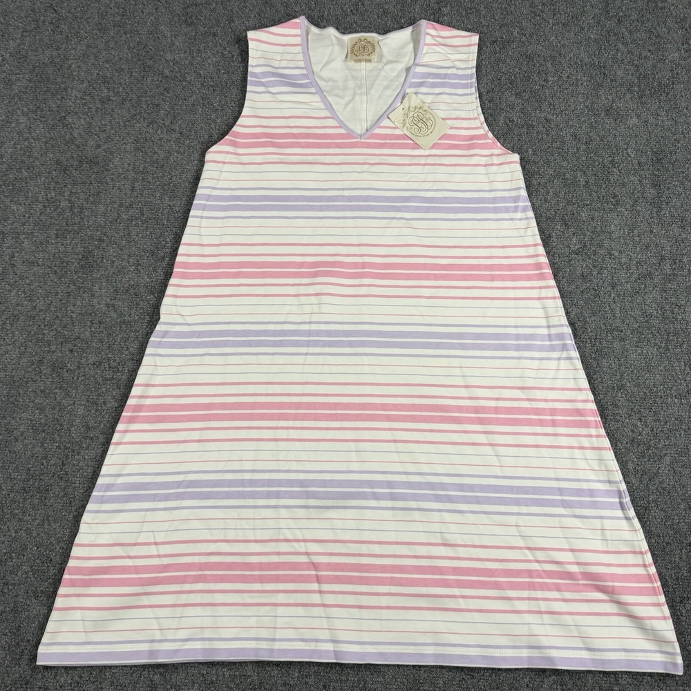 Beaufort Bonnet Company Dress Womens Small Striped Polly Play Pima Cotton NEW